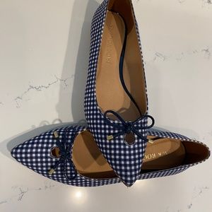 Jack Rogers Navy gingham Blair flats 9